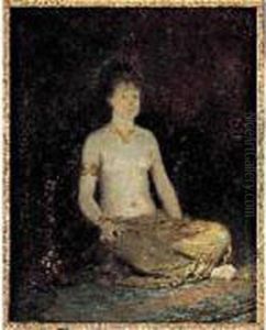 Jeune Femme Orientaliste Assise Jeune Femme Orientaliste Assise