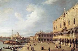 View of the Ducal Palace by (Giovanni Antonio Canal) Canaletto