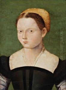 Portrait De Jeune Femme by Corneille De Lyon
