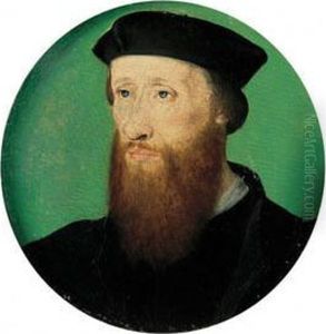 Portrait Of John Calvin (1509-1564), Bust-length, In Clerical Costume by Corneille De Lyon