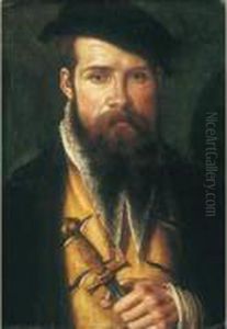Portrait De Gentilhomme Tenant Une Epee