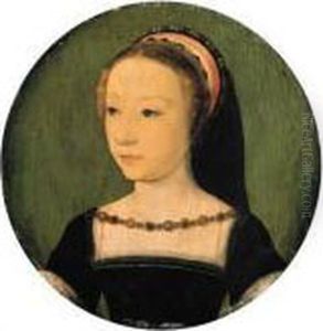 Portrait Of A Lady, Bust-length, In A Dark Dress