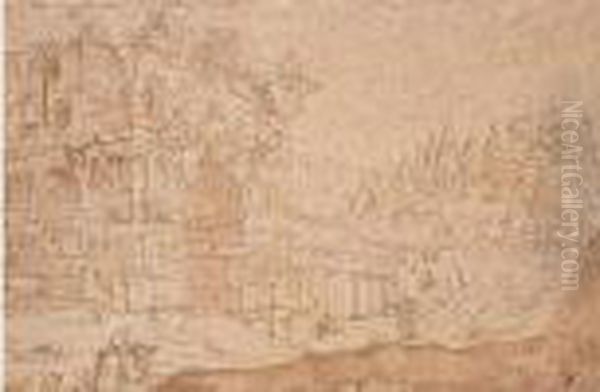 Vue De L'arc De Janus A Rome - view 1