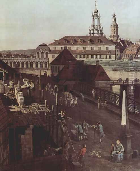 View of Dresden, the fortress plants in Dresden, fortified with trenches bridge between Wilschen gate pillar and pos 2 - view 1