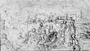The Death Of Cleopatra by Michel Corneille II