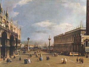 The Piazzetta 2 by (Giovanni Antonio Canal) Canaletto