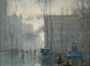 Rainy Day, New York City by Paul Cornoyer