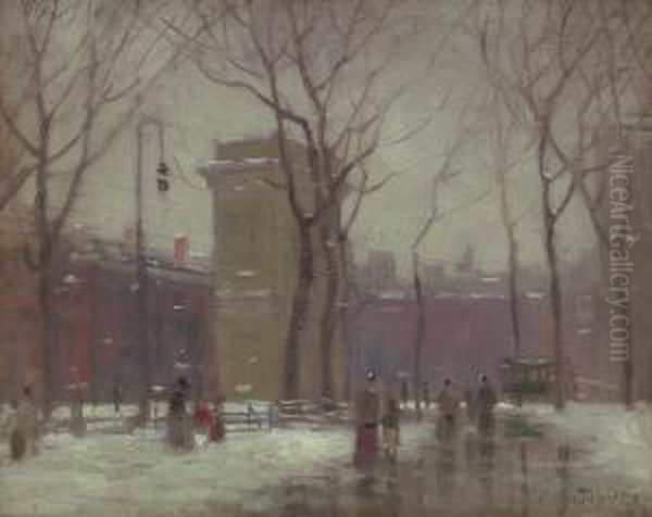 Winter, Washington Square - view 1