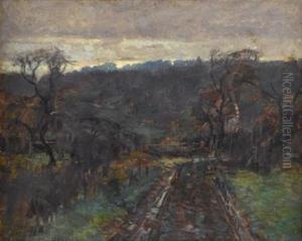 A Road At Dusk - view 1