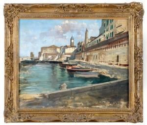 Veduta Del Porto Di Civitavecchia by Umberto Coromaldi