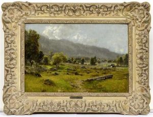 Landscape In Mountains by Ludwig Correggio