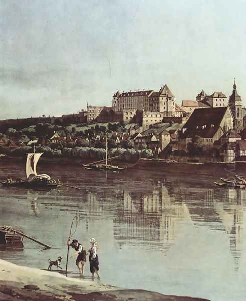 View from Pirna, Pirna of Kopitz, with Fortress Sonnenstein, detail - view 1