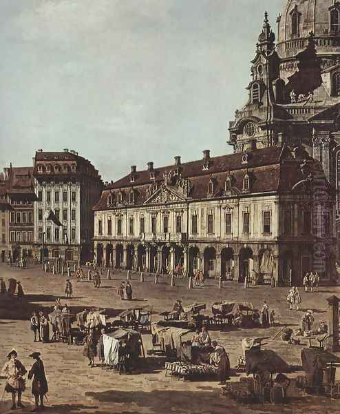 View of Dresden, the Neumarkt Moritz of the road, detail - view 1