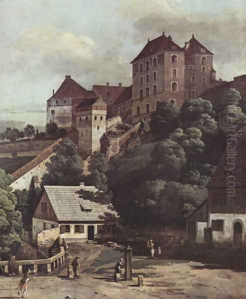 View from Pirna, Pirna from the south side of view, with fortifications and Upper (gate), and sun-stone fortress, de - view 1