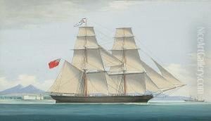 Brig 'jessie Greig', Capt. David Jarvis Leaving Smyrna Bay
