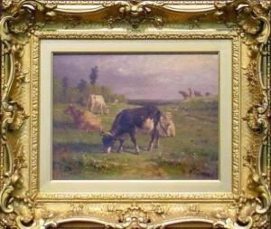 Cows In A Landscape by Antonio Cordero Cortes
