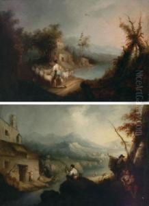 Paisajes Romanticos Con Figuras by Andres Cortes