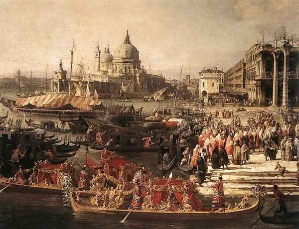 Arrival of the French Ambassador in Venice (detail) - view 1
