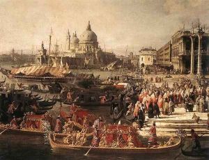 Arrival of the French Ambassador in Venice (detail)