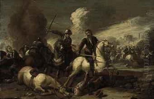 A Cavalry Skirmish - view 1