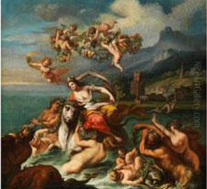 Raub Der Europa by Guglielmo Cortese Il Borgognone