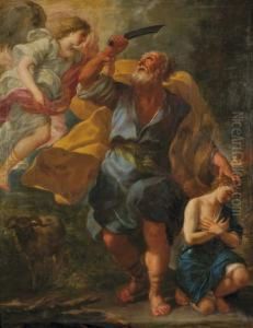 Il Sacrificio Di Isacco by Guglielmo Cortese Il Borgognone