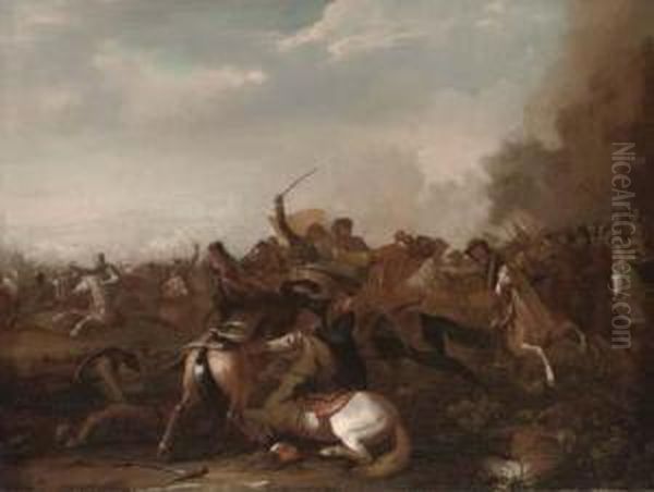 A Cavalry Skirmish - view 1