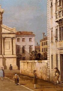 S. Francesco Della Vigna: Church And Campo by (Giovanni Antonio Canal) Canaletto
