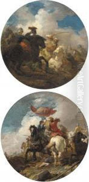 A Cavalry Engagement Between 
Turks And Saracens; And A Cavalry Engagement Between Turks And 
Christians - view 1