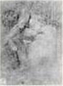 Etude D'homme Penche Regardant Vers Le Ciel Etude D'homme Penche Regardant Vers Le Ciel