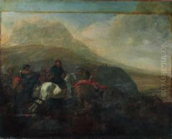 A Cavalry Skirmish - view 1