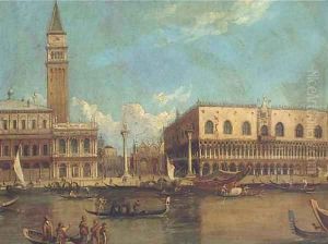 The Molo and the Doge's Palace, Venice by (Giovanni Antonio Canal) Canaletto
