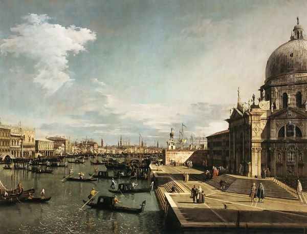 Entrance to the Grand Canal and the Church of La Salute - view 1
