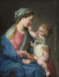 The Madonna And Child by Domenico Corvi