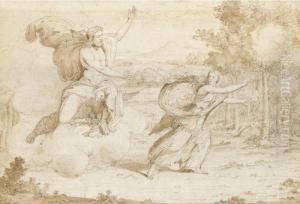 Giove Con Ninfa by Domenico Corvi