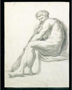 Ercole Con La Clava by Domenico Corvi
