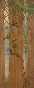 Hummingbird And Orchids by Charles Abel Corwin