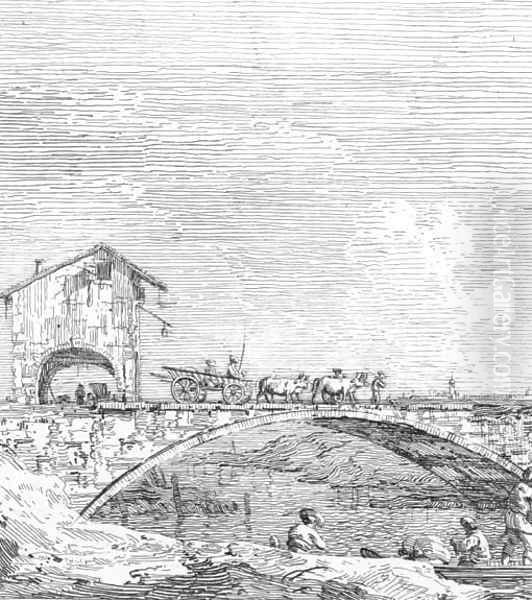 The wagon passing over a bridge - view 1