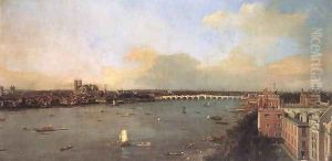 London, Seen from an Arch of Westminster Bridge 2