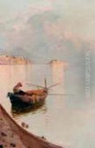 Marina Con Barca by Giuseppe Cosenza