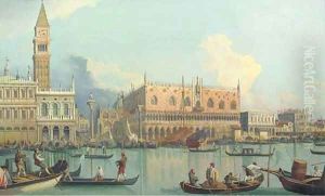 The Molo and the Palazzo Ducale, Venice by (Giovanni Antonio Canal) Canaletto