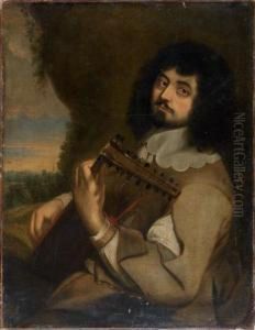 Portrait D'homme Jouant Du Luth