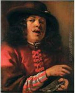 < Portrait D'homme Chantant > (vraisemblablement Un Des Cinq Sens)