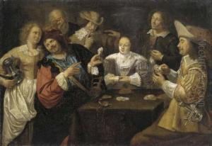 The Card Players by Jan Cossiers