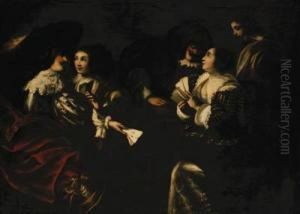 The Card Players by Jan Cossiers