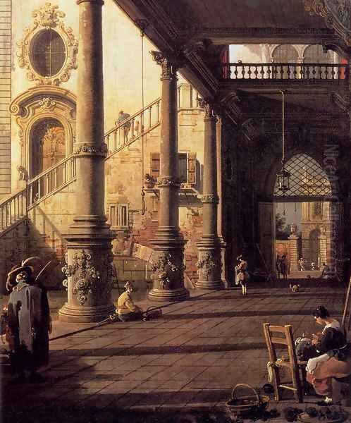 Perspective View with Portico (detail) - view 1