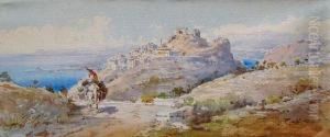 Aquarelle Signee En Bas A Droite