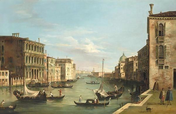 The Grand Canal From Campo S Vio Toward The Bacino 1729-34 - view 1