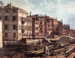 View of San Giuseppe di Castello (detail) 2 by (Giovanni Antonio Canal) Canaletto