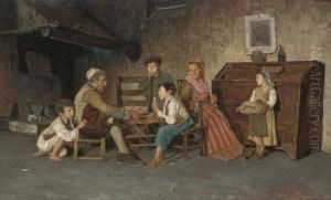 A Game Of Cards by Giuseppe Costantini